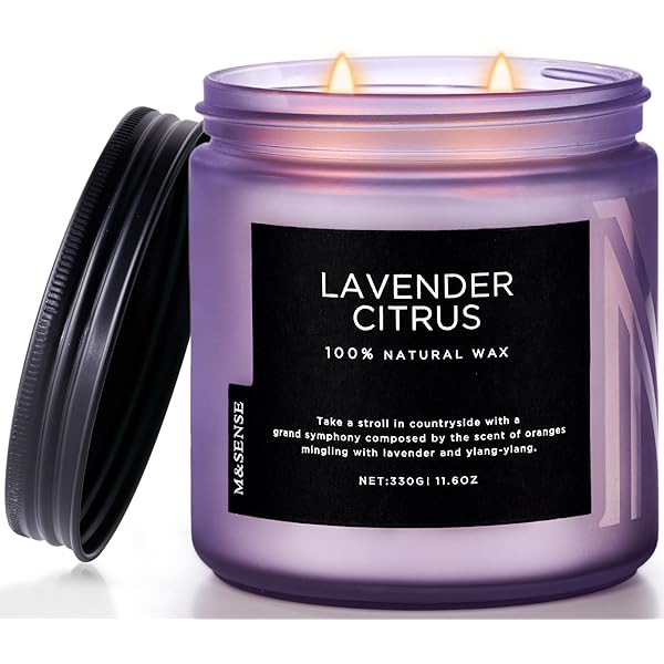 アロマキャンドル キャンドル ラベンダーの香り 大型 330g 燃焼時間70時間 2本の芯 ソイワックス 複数の香り ジャーキャンドル ホワイトデー バレンタイン 母の日 バレンタイン リラックスギフト プレゼント
