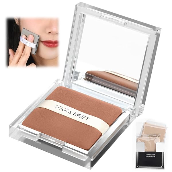 あぶらとり紙 脂取り紙【300枚入り】フェイシャルあぶらとり紙 鏡とパウダーパフ付き クリアでフレッシュ 携帯用 化粧崩れを防ぐ 毛穴の拡大防止 男女兼用 (透明シルバー)