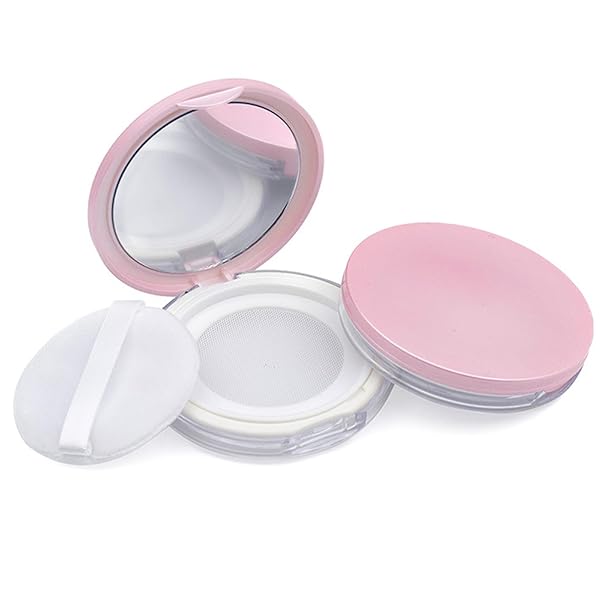空のエアクッションケース 超薄い鏡付き BBクリーム ファンデーション パウダー スポンジパフ付き 手作り化粧品詰め替え容器 メイクアップケース 旅行携帯便利 ...