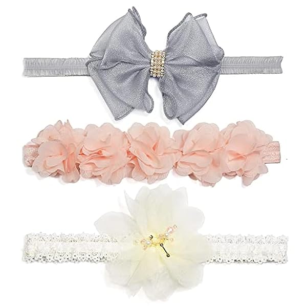 ベビー ヘアバンド 赤ちゃん へあバンド キッズ 3点セット 子供 こども 女の子 カチューシャ おしゃれ かわいい 出産祝い 誕生日 お宮参り