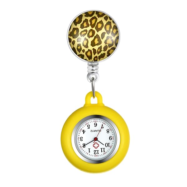 ナースウォッチ 看護師 時計 クリップウォッチ 伸び縮み シリコン 懐中時計 メンズ レディース アナログ 時計 ケース外す可能 プレゼント