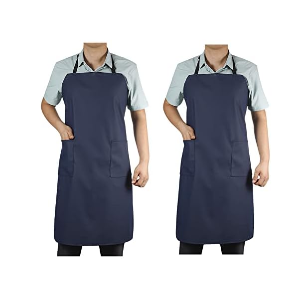 防水 エプロン シンプル 2つのポケット サイズ調節可能 素材のスペシャルミックスにより撥水・防水・ソフト・軽量 エプロン 汚れにくい シワになりにくい 業務用 全3色 メンズ レディース