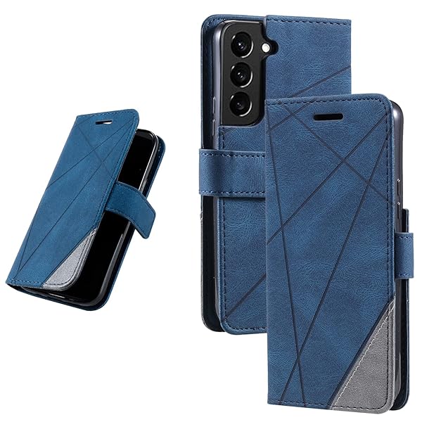 UnivoColors Galaxy S22 5G（SCG13/SC-51C）手帳型ケース 対応 ギャラクシー 財布型カバー カード収納 ストラップ付き スタンド機能 マグネット開閉 軽量TPU 横置き機能 スマホケース 防指紋 レンズ保護 落下防止