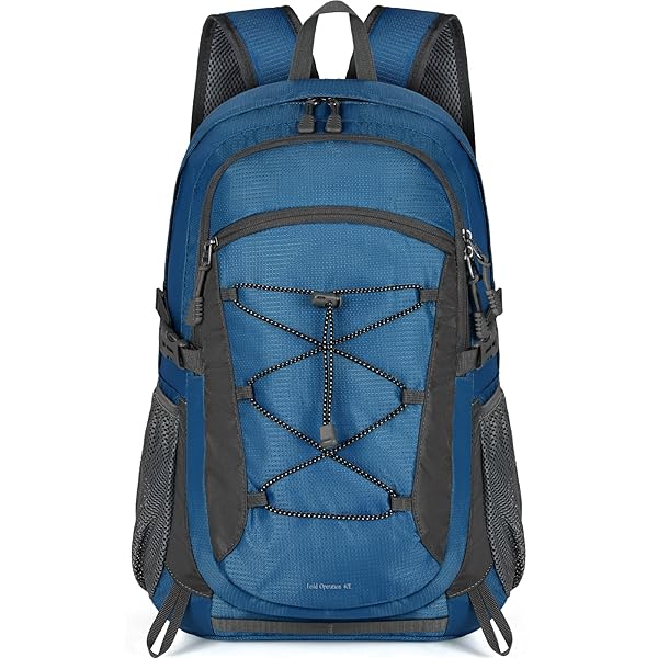 リュック メンズ 折りたたみ リュック 40L 大容量 登山リュック バックパック 軽量 撥水加工 アウトドア 旅行 3色 リュックサック タウンリュック カジュアル 丈夫 ブルー