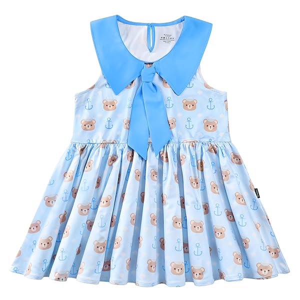 女子タンクトップ【セーラーベアー】 スベスベシルキー触感 ベビードールトップ ノースリーブ ブルー L