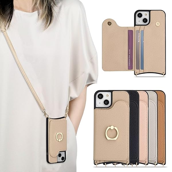 対応 iPhone 16Plus ケース 手帳 ショルダーストラップ iPhone 16Plus 手帳型 ケース かわいい 背面 カード収納 iPhone 16Plus スマホケース スマホリング スタンド カードホルダー アイフォン 16プラス ケ