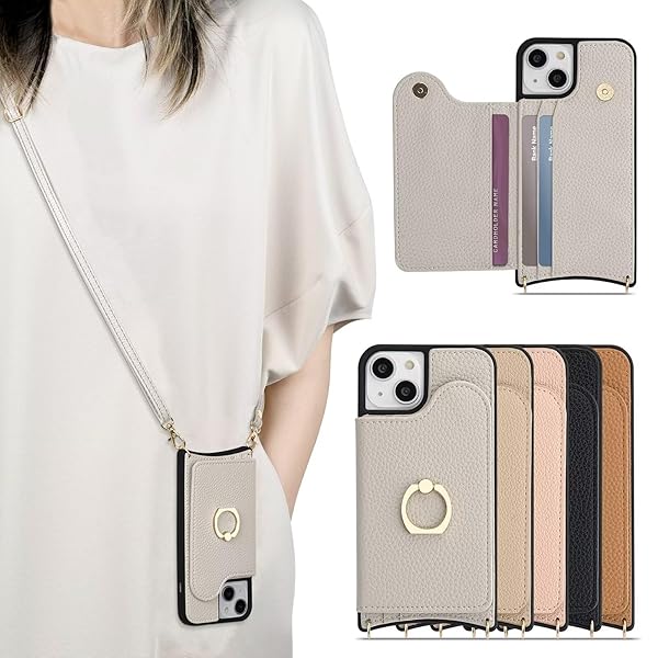 対応 iPhone 16 ケース 手帳 ショルダーストラップ iPhone 16 手帳型 ケース かわいい 背面 カード収納 iPhone 16 スマホケース スマホリング スタンド カードホルダー アイフォン 16 ケース 財布型 カバー おしゃれ