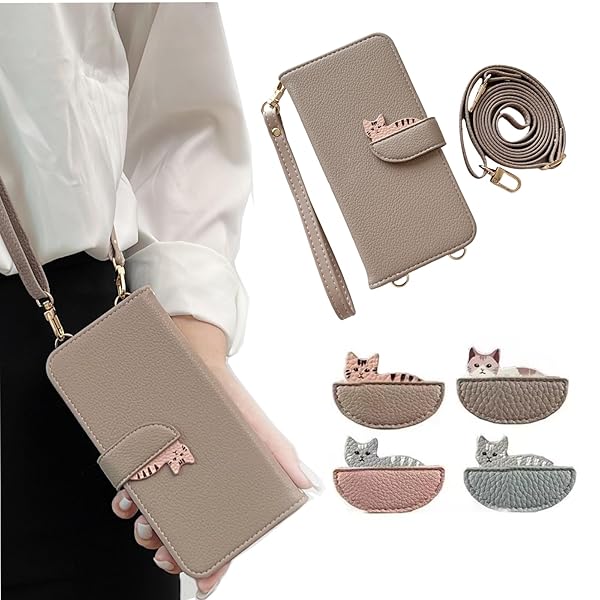 対応 Google Pixel 7a ケース 手帳型 ショルダー おしゃれ Pixel 7a スマホケース 可愛い 猫柄 ねこ ストラップ 肩掛け グーグル ピクセル7a ケース 手帳型 Pixel 7a スマホカバー 斜めがけ カード収納 スタンド(2)