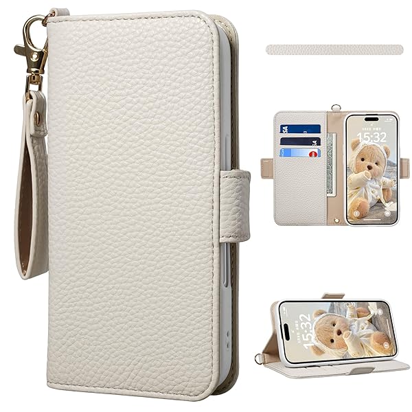 iPhone 16 pro 用 ケース 手帳型 ストラップ付き いPhone16 pro 用 手帳型ケース カード収納 iPhone 16 pro 用 スマホケース スタンド機能 サイドマグネット 手帳カバー 全面保護 アイフォン16 プロ 用 ケー