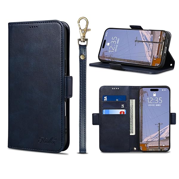 iPhone 16 Pro Max ケース 手帳型 いphone16Pro Max 手帳型 ケース iPhone16Pro Max カバー アイフォン16ProMax スマホケース 専用ストラップ付き スタンド機能 カード収納 サイドマグネット式 P