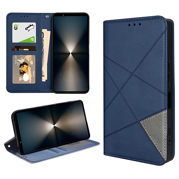 Sony Xperia 1 vi ケース 手帳型 全面保護 耐衝撃 SO-51E SOG13 XQ-EC44 スタンド機能 エクスペリア1 vi スマホケース 手帳型財布 小銭入れ カード収納 携帯カバー 高級レザー マグネット内蔵 ストラップホール