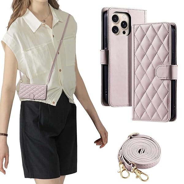 FOR いphone16promax ケース iphone 16 pro max ケース 手帳型 おしゃれ ストラップ付き スタンド機能 カード収納 軽量 薄型 耐衝撃 高級PUレザー 滑り防止 財布型 内蔵マグネット 開閉式 チェック柄 上質 耐摩