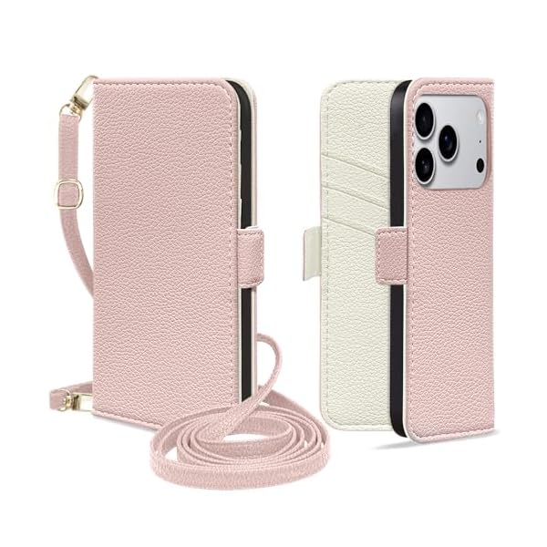 for iphone17pro ケース 手帳型 ショルダー いphone17pro ケース 手帳型 おしゃれ スマホケース iphone 17pro 軽量 衝撃吸収 あいふおん17プロ 手帳ケース PUレザー 全面保護 擦り傷防止 防塵 落下防止 携