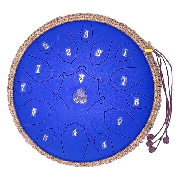 スリットドラム 15音12インチDメジャー タングドラム 10色から選択可能 スチールドラム メタルマテリアル打楽器 多用途 ハンドパン 収納バッグ付き