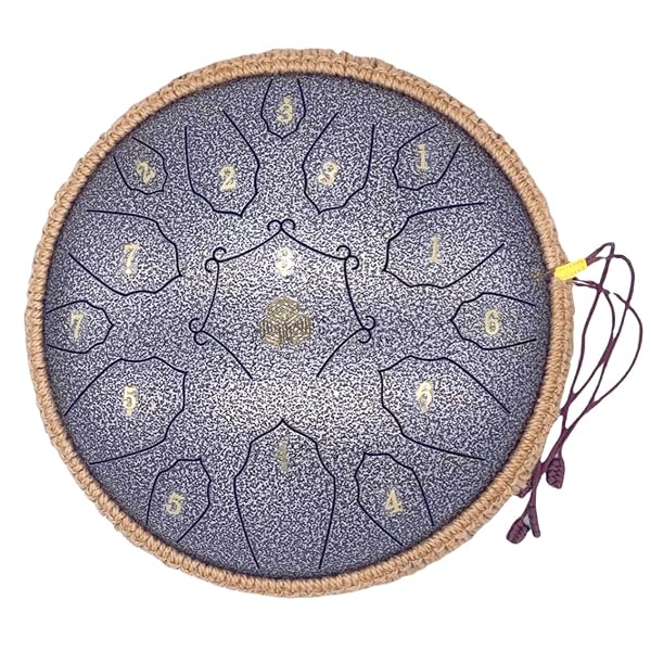 スリットドラム 15音12インチDメジャー タングドラム 10色から選択可能 スチールドラム メタルマテリアル打楽器 多用途 ハンドパン 収納バッグ付き