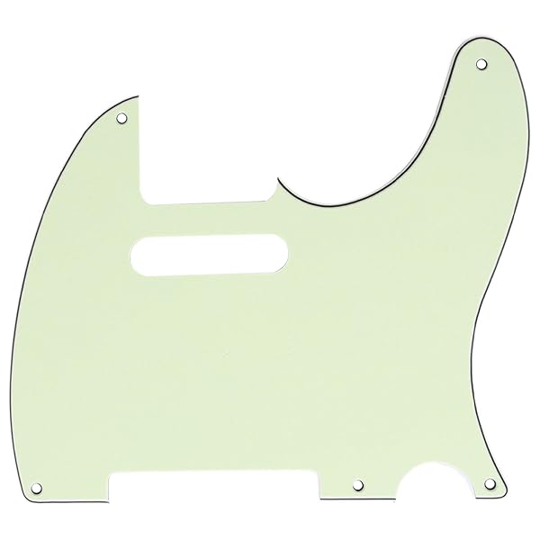 Pro 5穴 ヴィンテージTLテレキャスター ピックガード USA/メキシコスタンダードFender Telecasterエレキギター用、3Pミントグリーン