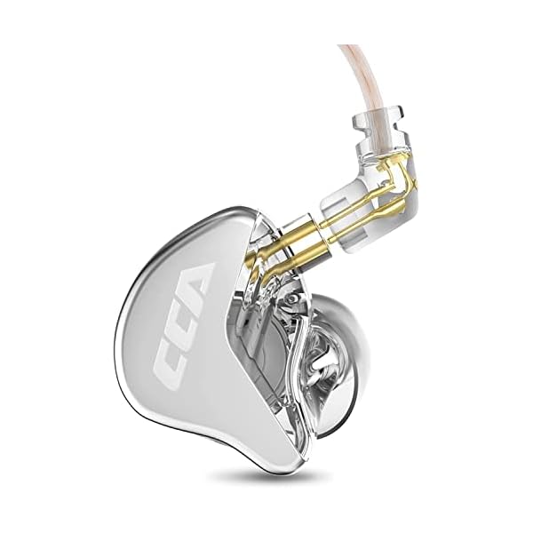 CCA CRA イヤモニ 有線 有線 イヤホン インイヤーモニターヘッドフォン 超薄型ダイアフラムダイナミックドライバー 高遮音性 ハイエンド HIFI音質 イ...