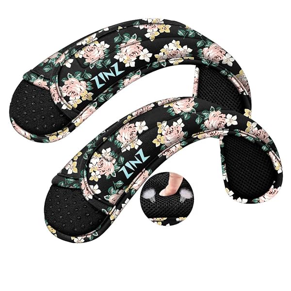 2-Pack バッグ、荷物バッグ、クロスボディ用の超厚クッション付きユニバーサルショルダーパッド、プラスロング＆滑り止め＆通気性,ダークローズ