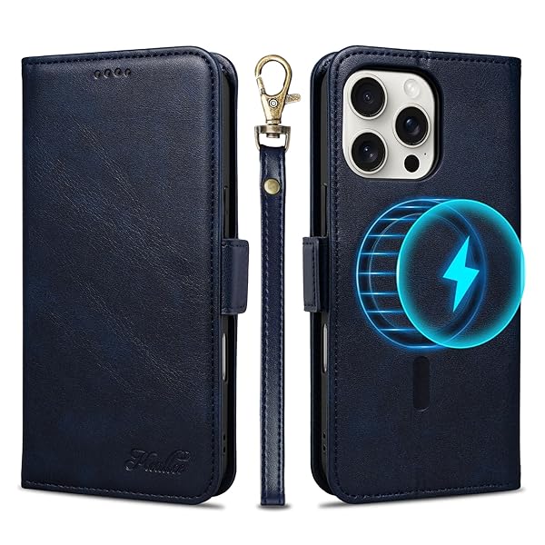 iPhone 16 Pro Max ケース 手帳型 MagSafe対応 いphone16Pro Max 手帳型 ケース iPhone16Pro Max スマホケース アイフォン16ProMax カバー ワイヤレス充電 専用ストラップ付き スタンド機能