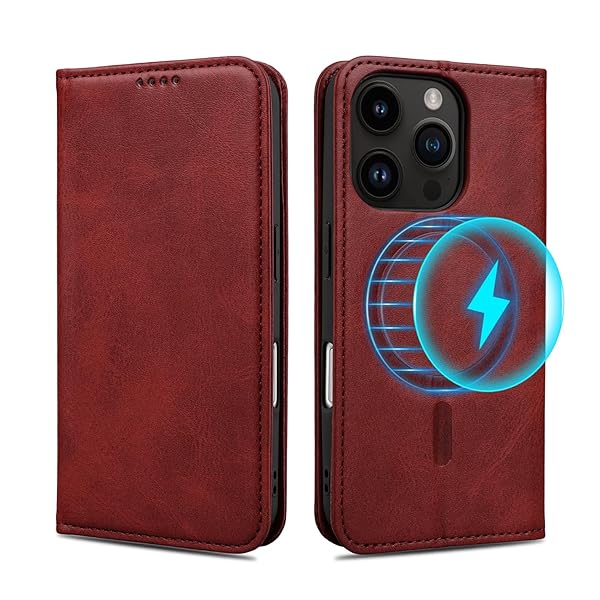 iPhone 16 Pro 用 ケース 手帳型 MagSafe対応 iPhone16 pro 用 カバー 手帳型 マグセーフ対応 カード収納 iPhone 16 pro 専用 手帳型 ケース ワイヤレス充電対応 スタンド機能 iPhone16 pro