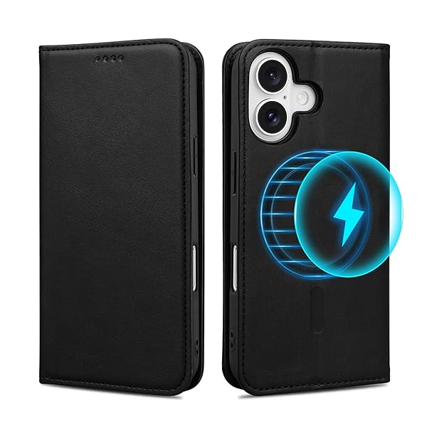 iPhone 16 用 ケース 手帳型 MagSafe対応 iPhone16 専用 カバー 手帳型 マグセーフ対応 カード収納 iPhone 16 用 手帳型 ケース ワイヤレス充電対応 スタンド機能 iPhone 16 専用 ケース 手帳 マグネッ