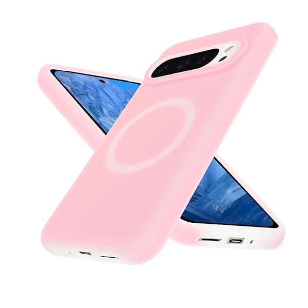 Google Pixel 9 Pro XL MagSafe対応 ケース シリコン 耐衝撃 超防汚性【カラフルゼリーシリーズ】グーグル ピクセル 9 ProXL スマホケース 米軍MIL規格 5層構造 指紋防止 ［ミルク液状シリコーン］ Pixel9