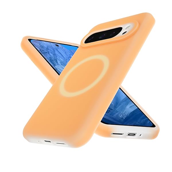 Google Pixel 9 Pro XL MagSafe対応 ケース シリコン 耐衝撃 超防汚性【カラフルゼリーシリーズ】グーグル ピクセル 9 ProXL スマホケース 米軍MIL規格 5層構造 指紋防止 ［ミルク液状シリコーン］ Pixel9