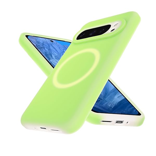 Google Pixel 9 Pro MagSafe対応 ケース シリコン 耐衝撃 超防汚性【カラフルゼリーシリーズ】グーグル ピクセル 9 Pro スマホケース 米軍MIL規格 5層構造 指紋防止 ［ミルク液状シリコーン］ Pixel 9 Pro