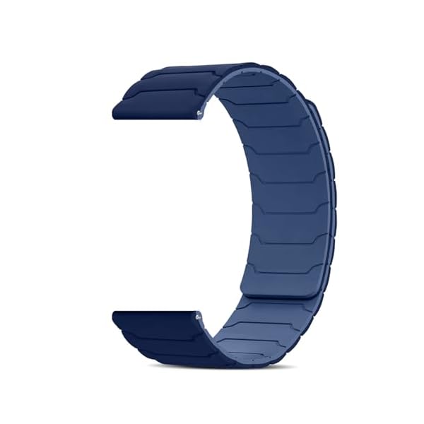 22mm 対応 時計バンド 18 mm/20 mm/22 mm シリコン バンド 強力な磁気 スマートウォッチ交換 マグネット 18ミリ 20ミリ 22ミリ ストラップ 時計ベルト 超薄型 工具が要らなく 男女兼用 快適性 無段階調整 クイックリリー