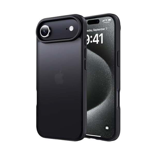 いphone17air ケース マット半透明 米軍MIL規格 耐衝撃 耐久性 ワイヤレス充電 黄ばみなし 指紋防止 軽量 スマホケース iPhone17air ケース カバー ブラック