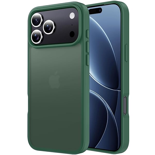 いphone17promax ケース マット半透明 米軍MIL規格 耐衝撃 耐久性 ワイヤレス充電 黄ばみなし 指紋防止 軽量 スマホケース iphone 17 Pro Max ケース カバー グリーン