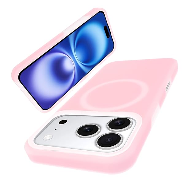 iPhone 17 Pro に適合する ケース マグセーフ対応 液体シリコン 耐衝撃 【ジェリータッチシリーズ】 いphone 17Pro 用の スマホケース 5層構造 さらさら手触り ［なめらかミルクシリコン］ 衝撃吸収 指紋防止 アイフォン 17