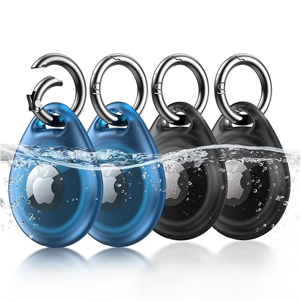 【4個入り】 AirTag ケース アップル エアタグ用 環境に優しい素材TPU製 防水性 耐摩耗性 耐油性 難燃..