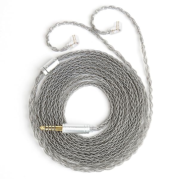 【KBEAR ST12Plus】 QDC 4.4mmリケーブル 2メートル 8本14芯銀メッキ Litz 22 AWG標準で生産 4.4mmイヤホンアップグレードケーブル イヤフォン交換ケーブル ZSN-PRO-X/ZSTX/ZSN/ZS10/ZS1