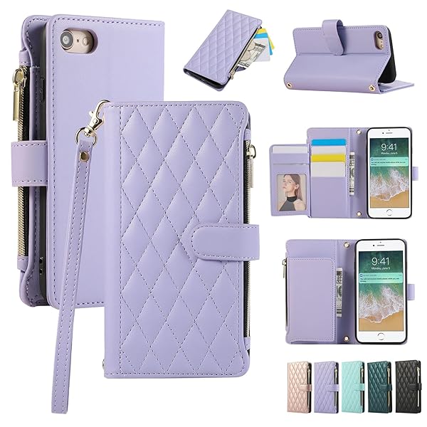 iPhone SE3 ケース 手帳型 レディース iPhone8/iPhone7 携帯ケース 肩掛け ユニバーサル スマホケース iPhone SE第3世代 手帳型ケース レザー iPhone SE2 カバー カード収納 アイフォン SE ショルダー