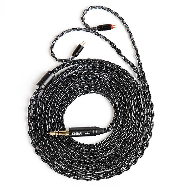 【KBEAR ST12Plus】 2PIN 3.5mmリケーブル 2メートル 8本14芯銀メッキ Litz 22 AWG標準で生産 3.5mmイヤホンアップグレードケーブル イヤフォン交換ケーブル KZ KBEAR イヤホン適用 ZSTX/casto