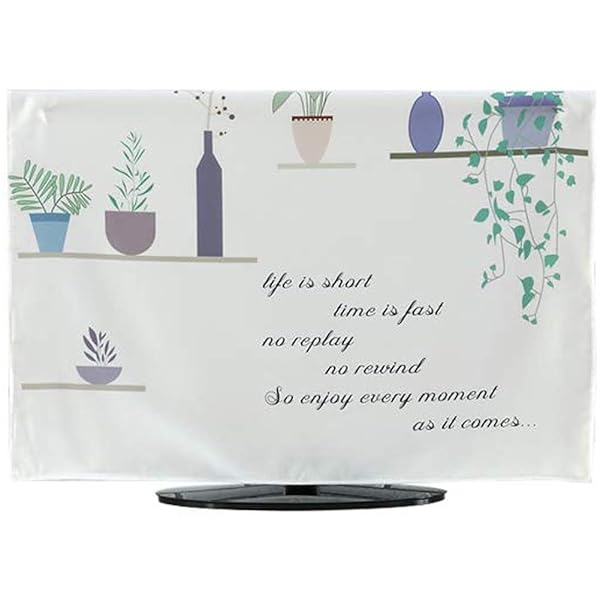 テレビカバー 防塵カバー 液晶テレビカバー 可愛い 欧米風 42インチ(100X59cm 鉢)