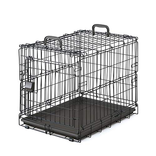アイリスオーヤマ 犬 猫 ケージ 折りたたみ アイアンブラック 小型犬用 幅46 奥行63 高さ50cm