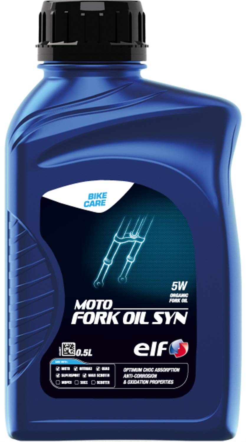 elf(エルフ) バイク用 フォークオイル MOTO FORK OIL SYN (モト フォークオイル シン) 5W 全化学合成油 0.5L 213967 1