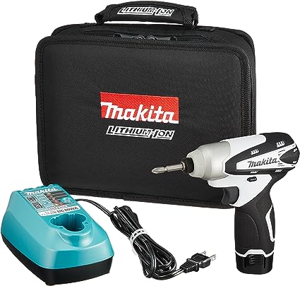 マキタ(Makita) 充電式インパクトドライバ 10.8V 小型 白 本体付属バッテリー1個搭載モデル TD090DWSPW