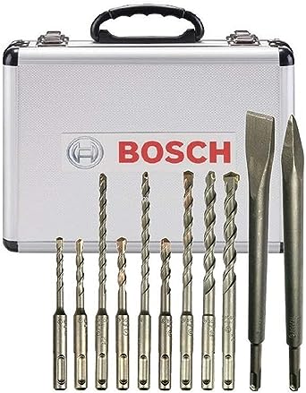 BOSCH (ボッシュ) 振動ドリル ビット SDS PLUS チゼル 11本セット アルミケース 付属 2608578765 ハンマードリル ビット 並行輸入品