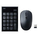 サンワサプライ テンキー マウスセット ワイヤレス 静音 USB A接続 ブラック NT-WL23SETBK