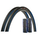 パナレーサー クリンチャー タイヤ 700 25C レース A エボ4 F725-RCA-L4-2P ブラック/ブルー (ロードバイク クロスバイク/ロードレー...