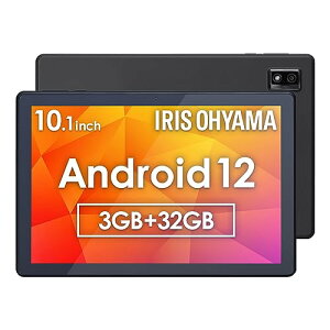 アイリスオーヤマ タブレット 10インチ wi-fiモデル Android12 動画視聴 日本語サポート FHD 1920x1080 メモリ3GB ストレージ32GB 4コア アンドロイド LUCA TE103M3N1-B