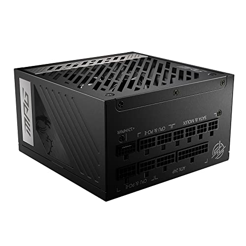 MSI MPG A1000G PCIE5 1000W ATX3.0/PCIe 5.0ネイティブ対応80PLUS GOLD PC電源ユニット PS1232