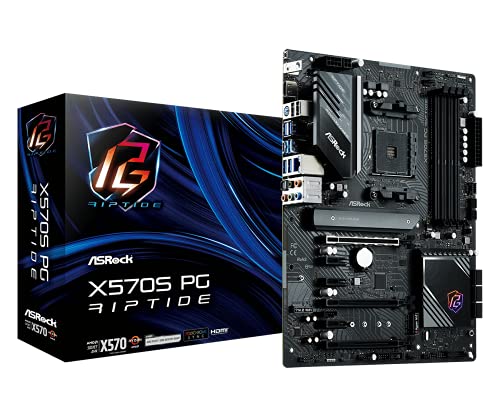 ASRock マザーボード X570S PG Riptide AMD Ryzen 5000 シリーズ CPU (Soket AM4) 対応 X570 ATX マザーボード 国内正規代理店品