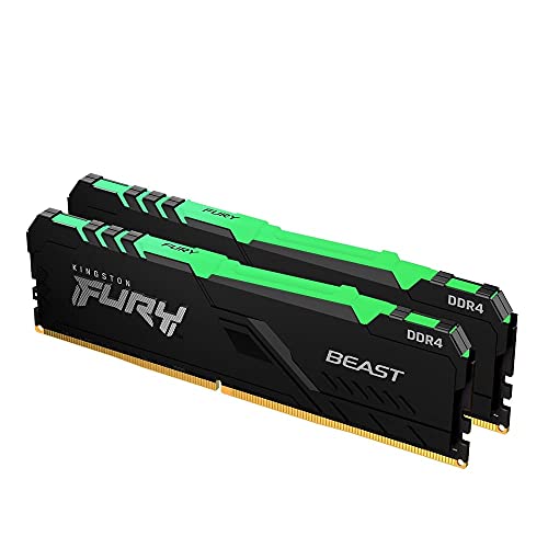 LOXg Kingston FURY fXNgbvPCp DDR4 3600MT/b 16GB 2 Kingston FURY Beast r[Xg RGB CL18 KF436C18BBAK2/32 iԕۏ