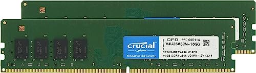 CFD̔ fXNgbvPCp DDR4-2666 (PC4-21300) 16GB 2 (32GB) 288pin ۏ ۏ Crucial by Micron W4U2666CM-16GQ