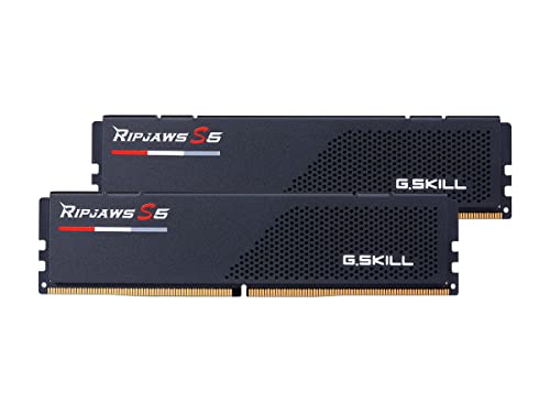 G.Skill DDR5メモリ DDR5-5600 32GBKit 16GB 2枚組 国内正規品 OVERCLOCK WORKS購入限定特典ステッカー付き Ripjaws S5 F5-5600J3636C16GX2-RS5K