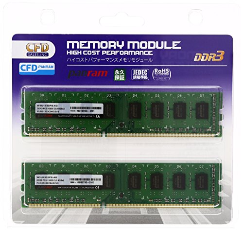 CFD̔ (PanramV[Y) fXNgbvPCp DDR3 [ PC-10600(DDR3-1333) 8GB 4GB 2 240pin DIMM W3U1333PS-4G